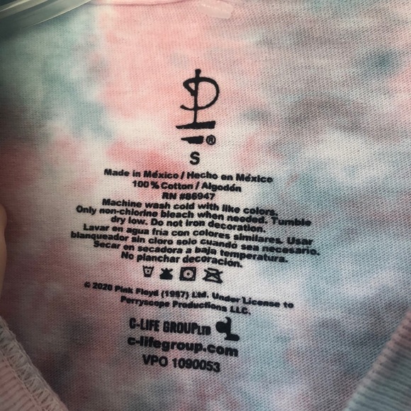 Pink Floyd NWOT Division Bell Tour Tie Dye Tee - Picture 8 of 9